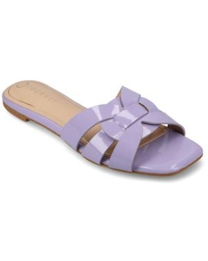 Journee Collection Journee Arrina Flat Sandals - Purple