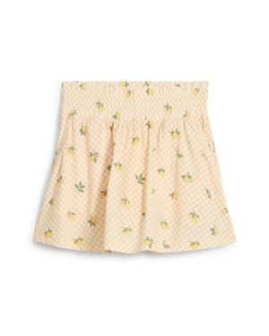 PUMA Sandy Golf Skirt Sunny Stretch Smocked Waist Dsgl555 - Natural