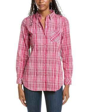 Foxcroft Germaine Pure Plaid Shirt - Red