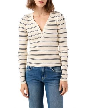 AMO Dearest Henley Top - Blue