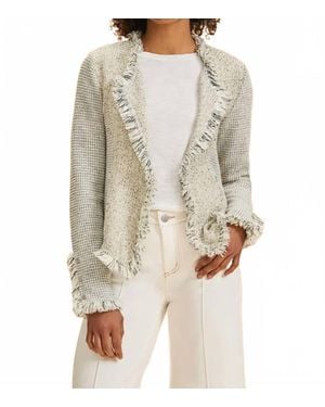 Fdj Knit Tweed Jacket - Gray