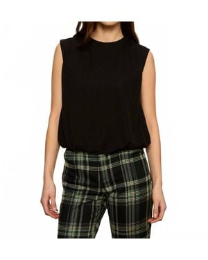 Sanctuary Quinn Bubble Shell Top - Black
