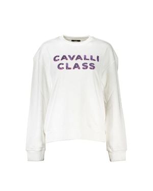 Roberto Cavalli Cotton Sweatshirt - White
