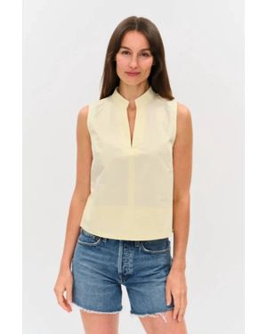 Six Fifty Monroe Poplin Top - Blue