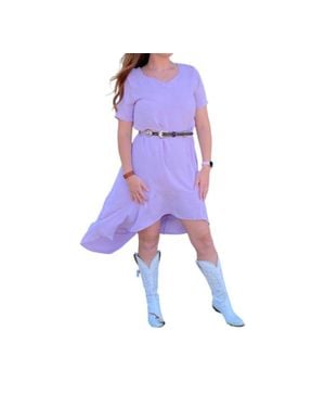 Lucky & Blessed Wild One Hi Lo Dress - Blue