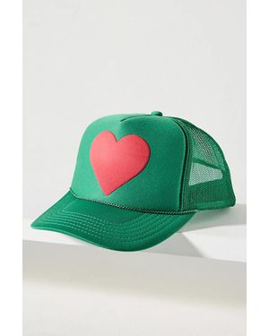 Ascot + Hart Heart Trucker Hat - Green