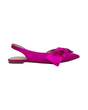 Yosi Samra Pointed Toe Slingback Flat - Pink