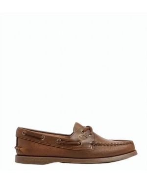 Sperry Top-Sider 2 Eyelet Hand Stitched Boat Shoes - Brown