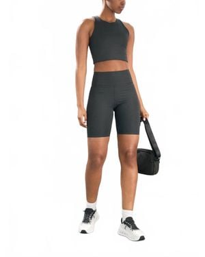 GIRLFRIEND COLLECTIVE Rib High-Rise Bike Short - Blue