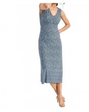 NIC+ZOE Coastal Geo Ella Dress - Blue