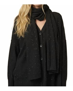 Joseph Ribkoff Sequined Knit Scarf - Black