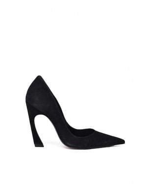 SCHUTZ SHOES Suede Pointed Pumps - White