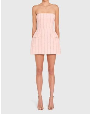 Amanda Uprichard Strapless Bethany Romper - Pink