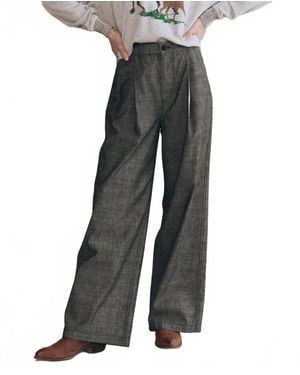 The Great Sawyer Pull-On Pleated Pant - Gray