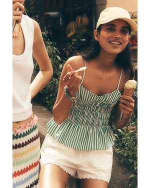 Rails Makenna Smocked Tank Top - Green