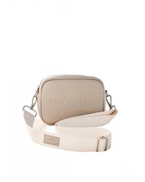Navano Vegan Cross Body Bag - Natural