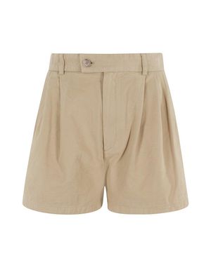 Filippa K High Waist Pleated Short - Natural
