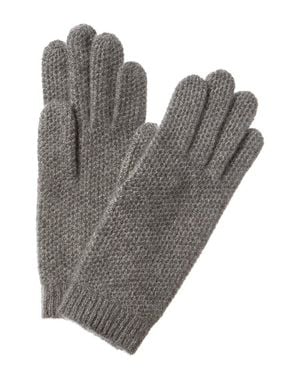 Sofiacashmere Honeycomb Cashmere Gloves - Gray