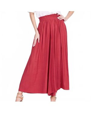 J joy Flowy Culottes Pants - Red
