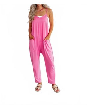 Bucketlist Athletic Romper - Pink