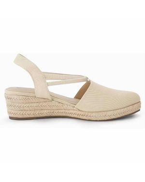 Coutgo Espadrille Platform Wedge Sandals - White