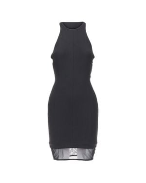 Elizabeth and James Parker Sheer Hem Racer Top Mini Dress - Blue