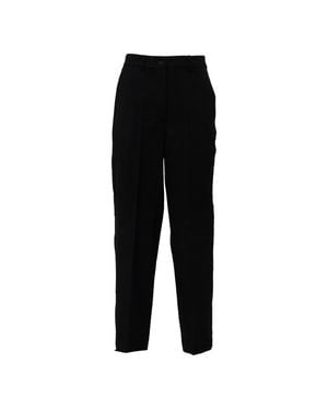 P.A.R.O.S.H. Sallia Bi-Stretch Straight-Leg Pants - Black