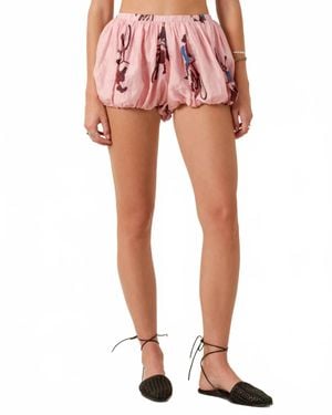 Alix Of Bohemia Briar Parian Pedal Short - Red