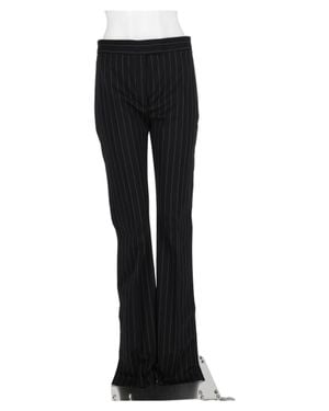 Sportmax Tailored Pinstripe Flared Pants - Black