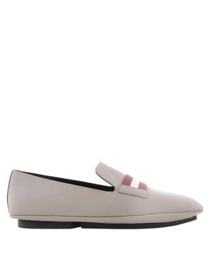 Bally Caly Leather Loafers, Brand Size 36 Us - Gray