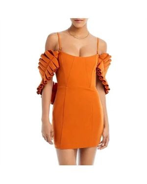 Andrea Iyamah Cocktail Dress - Orange