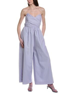 Line & Dot Maxin Jumpsuit - Purple