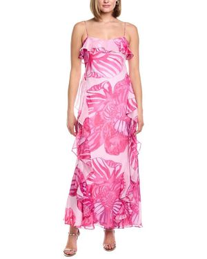 AMUR Celsey Flower Gown - Pink