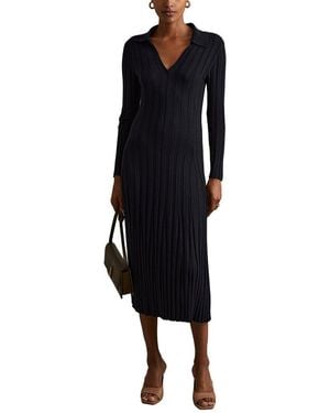 knee length dresses for ladies Loren Long Sleeve Elastic Ruched Light Pink Dress