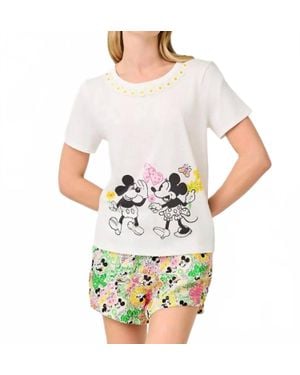 Lilly Pulitzer Clairmont Trimmed Knit Top - White