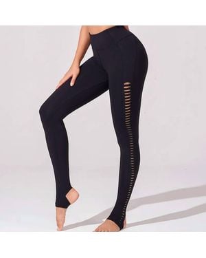 Koral Seamless Mesh Cut Out Sides Legging - Blue