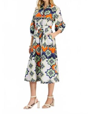 tyler boe Sloane Mosaic Midi Dress - Multicolor