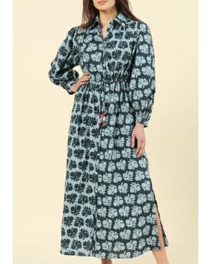 Omika Aria Midi Dress - Blue