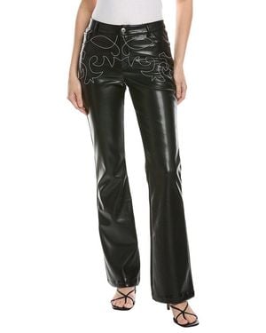 WeWoreWhat Low-Rise Western Pant - Black