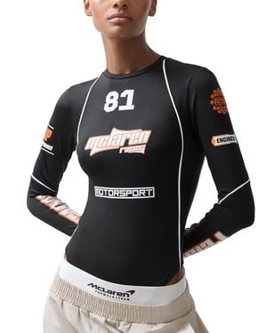 Reiss Bianca Mclaren Racing T-Shirt - Black