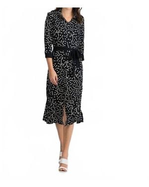 Joseph Ribkoff Spotty Dress - Black