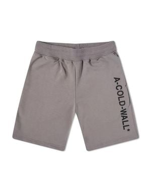 A_COLD_WALL* A Cold Wall Logo Sweat Shorts - Gray
