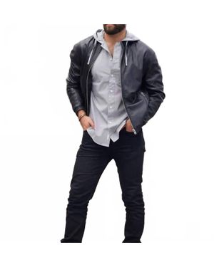 Mauritius Berink Leather Jacket - Black