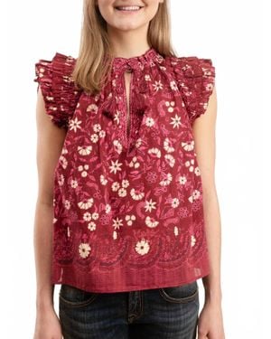 Ulla Johnson Pre-Loved Iris Blouse - Red
