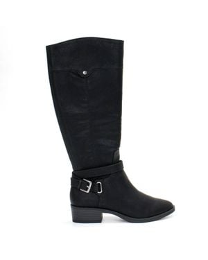 Style & Co. Bennon Block Heel Knee High Boots - Black