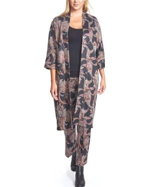 Vilagallo Niva Knit Kimono - Black