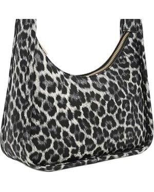 Bariq Small Minimalist Shoulder Bag For Faux Leather Underarm Purse, Chic Top Handle Handbag For Everyday - Black