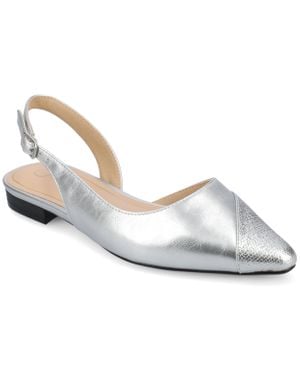 Journee Collection Journee Daphnne Flats - White
