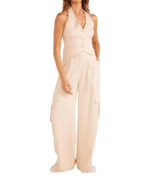 MINKPINK Fabella Cargo Pants - White