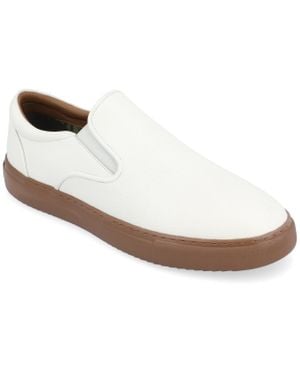 Thomas & Vine Conley Wide Width Slip-On Leather Sneaker - White